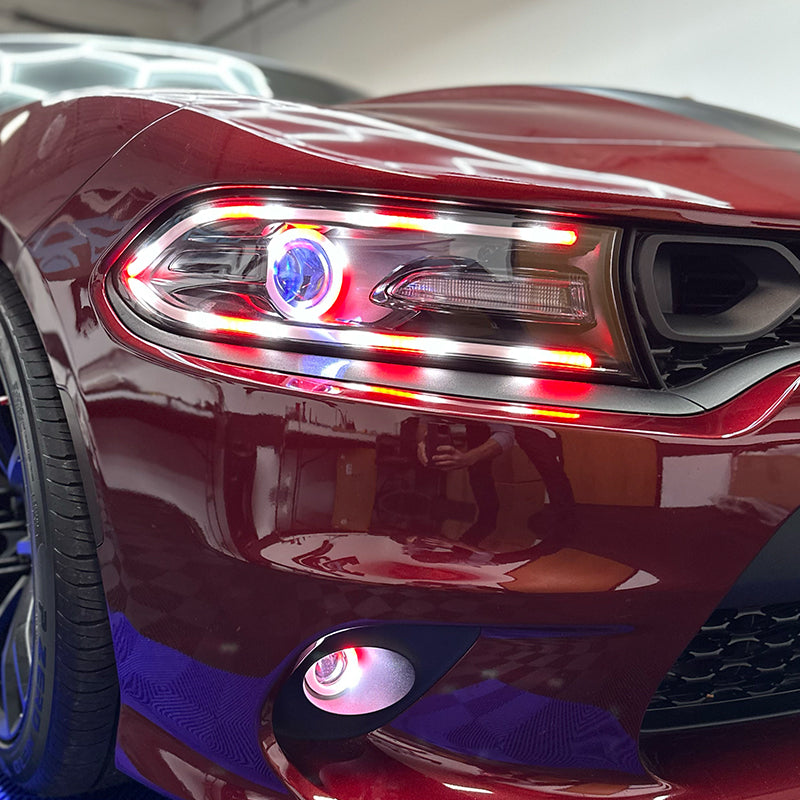 2015 - 24 Charger Fog Light Flowseries Halo Kit