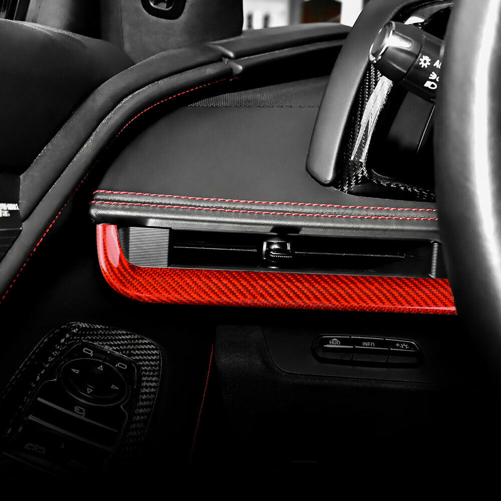 C8 Corvette Carbon Fiber Interior Dash Trim Kit 3PC - (Black / Red / Blue / Forged) | Stingray / Z06 / E-Ray