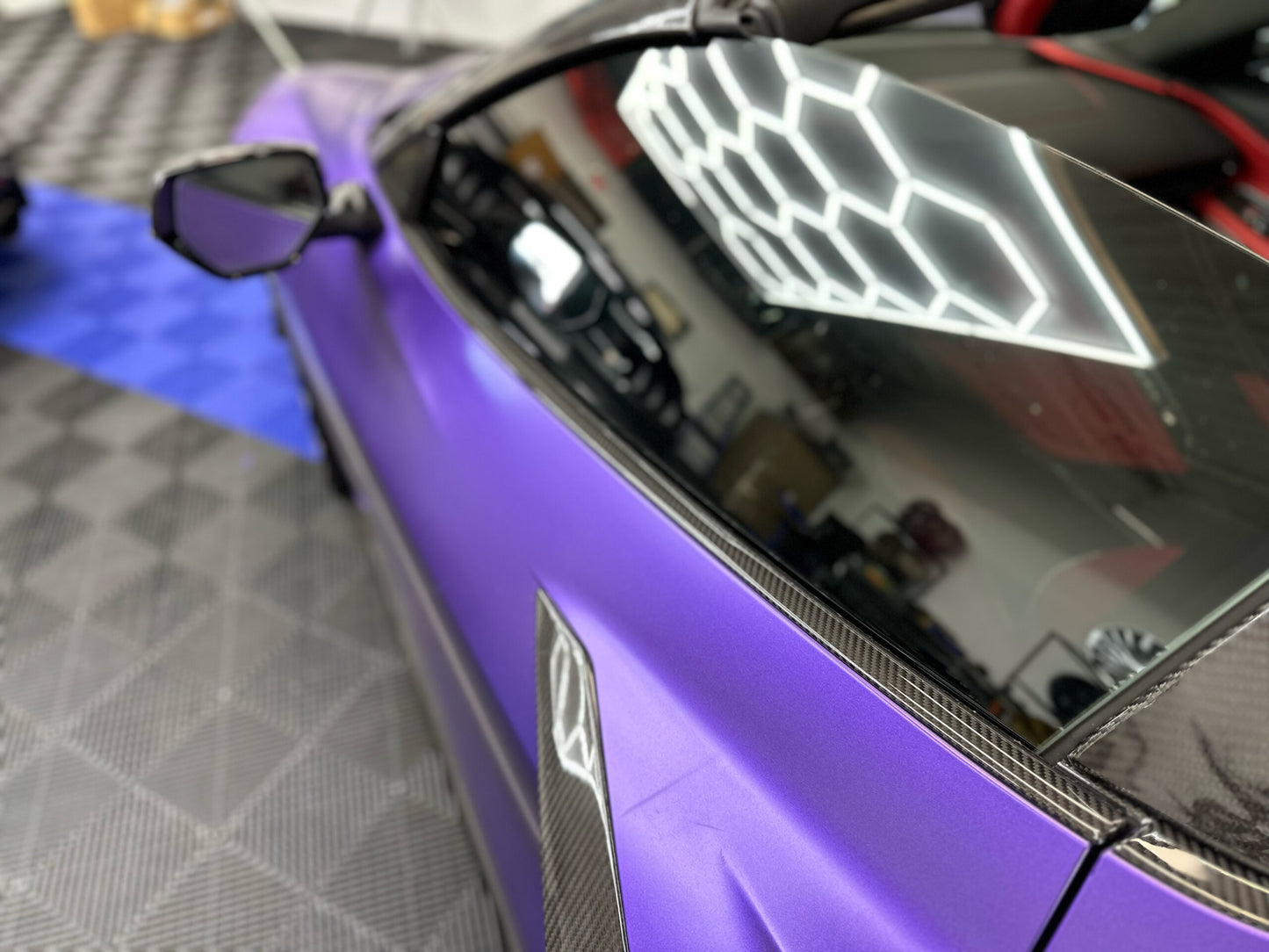 C8 Corvette Carbon Fiber Exterior Lower Window Trim Covers (Coupe/Convertible) | Next-Gen Carbon