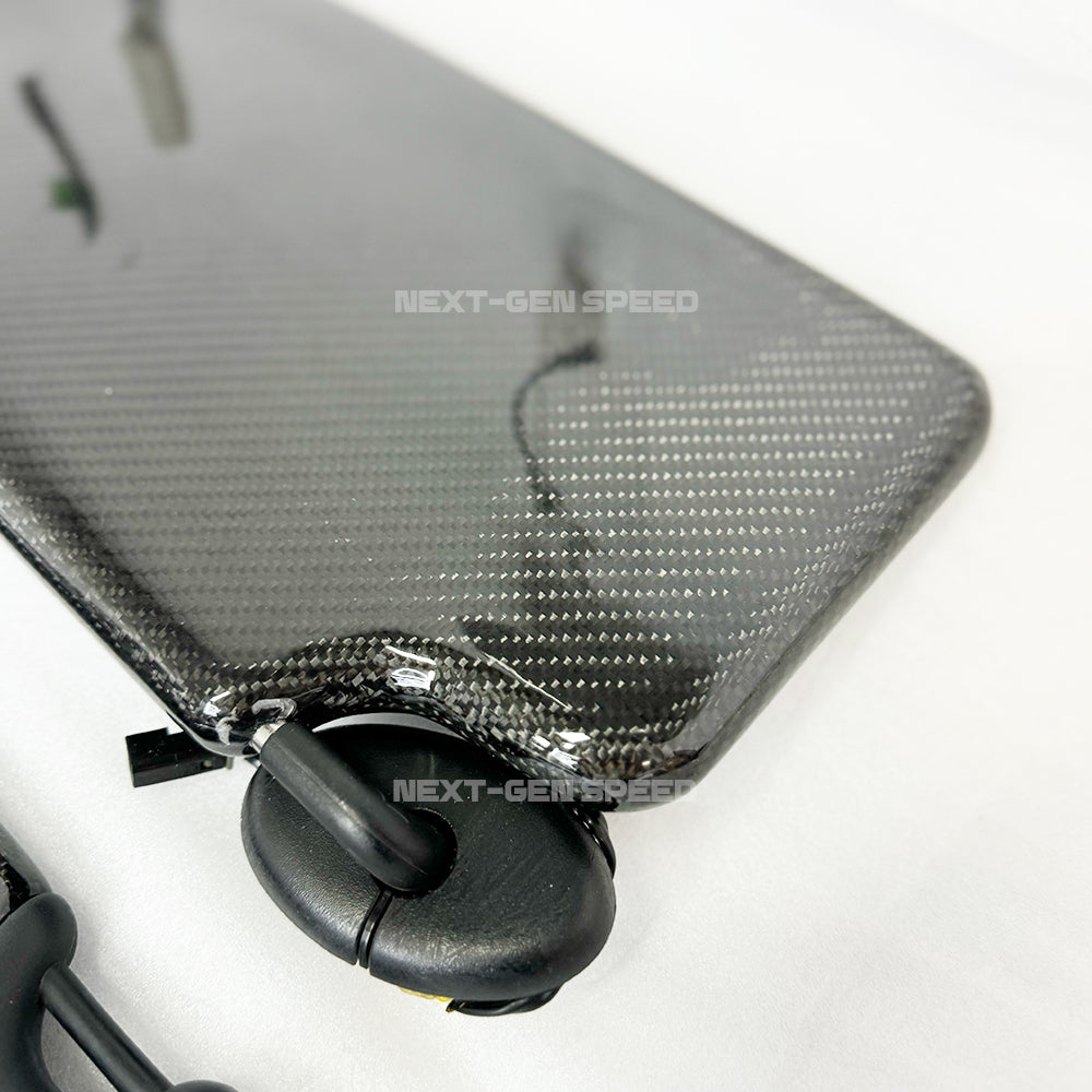 2015 - 24 Charger Carbon Fiber Sun Visors Replacements (Pair) - Illuminated