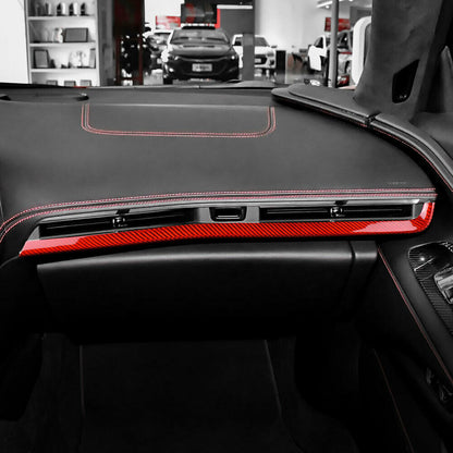 C8 Corvette Carbon Fiber Interior Dash Trim Kit 3PC - (Black / Red / Blue / Forged) | Stingray / Z06 / E-Ray