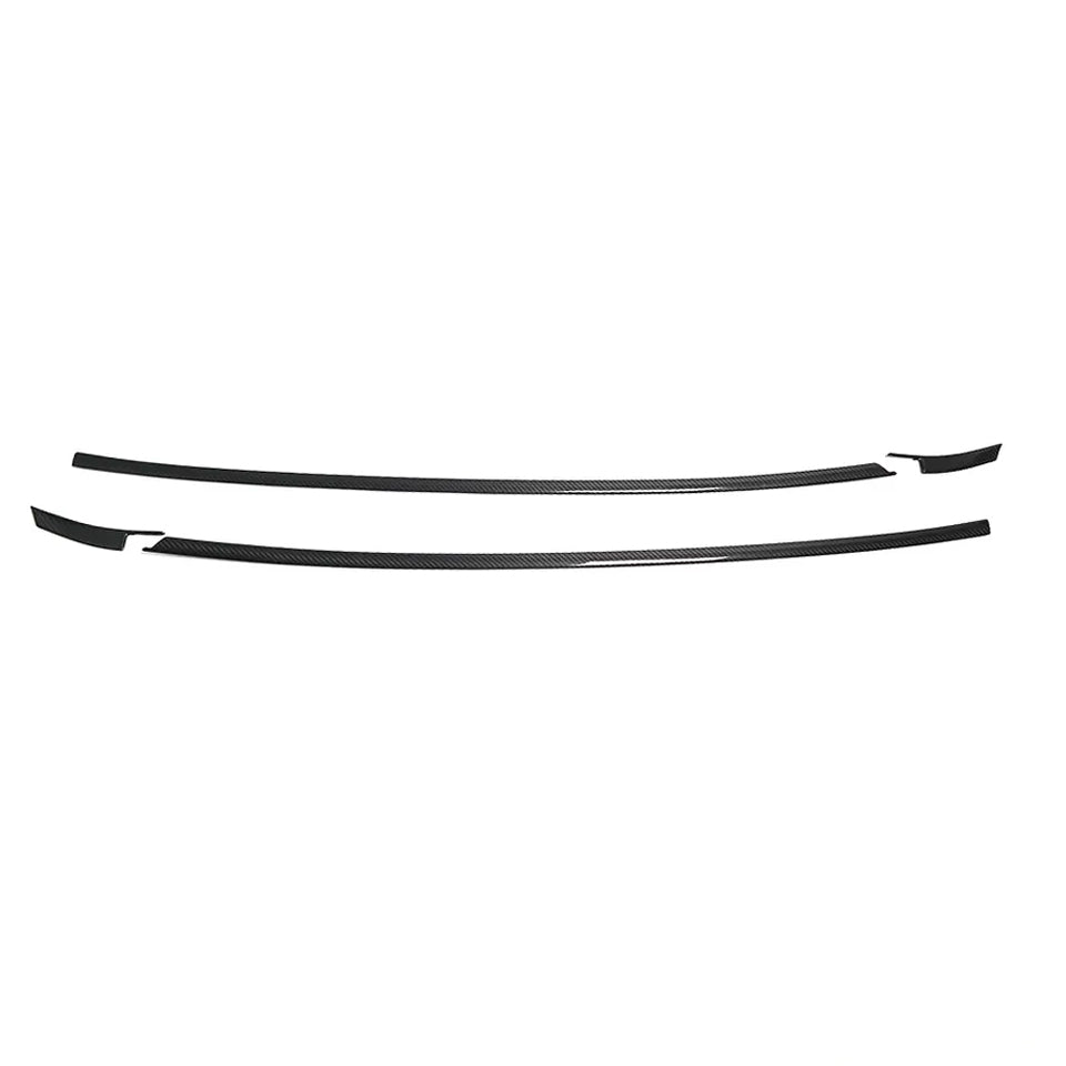 C8 Corvette Carbon Fiber Exterior Lower Window Trim Covers (Coupe/Convertible) | Next-Gen Carbon