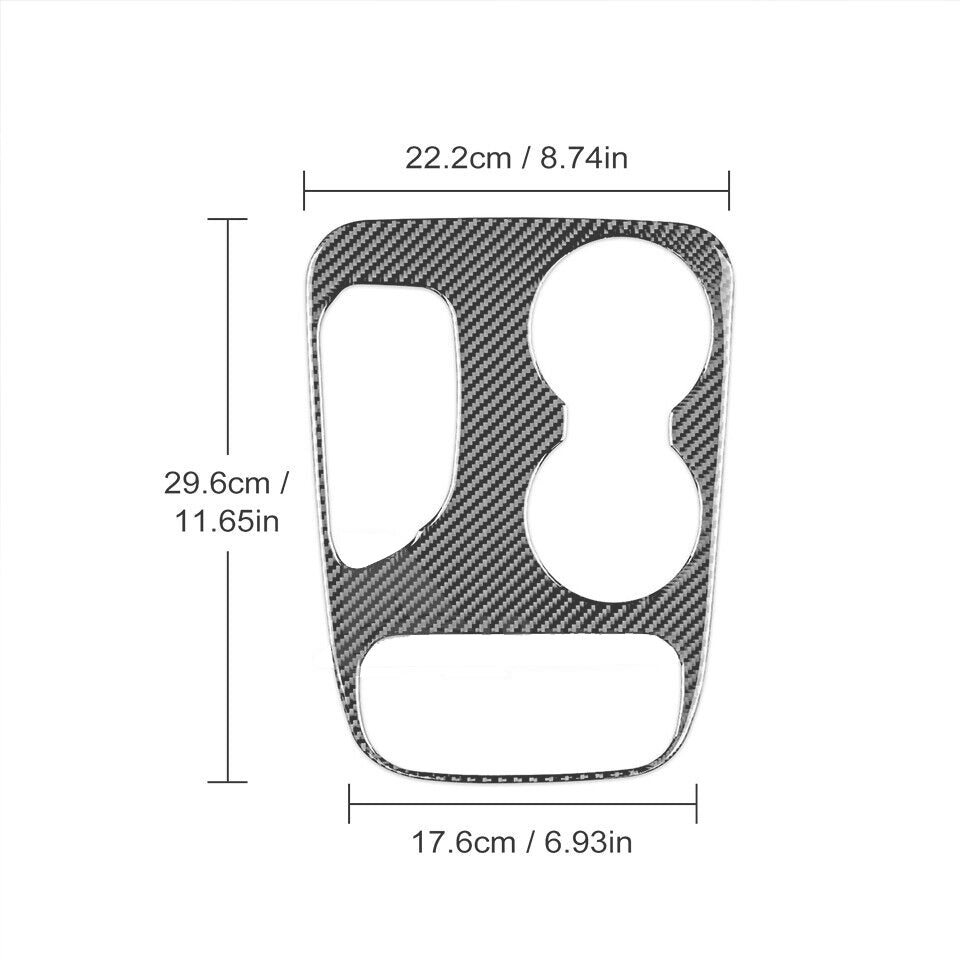 2011-20 Dodge Durango Real Carbon Fiber Interior Center Console Cover Overlay Kit