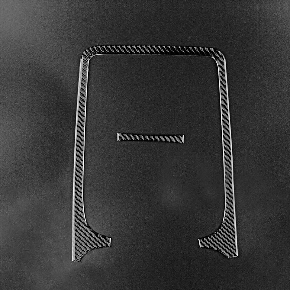 2011-20 Dodge Durango Real Carbon Fiber Interior Center Console Radio Nav Trim Cover Overlay Kit