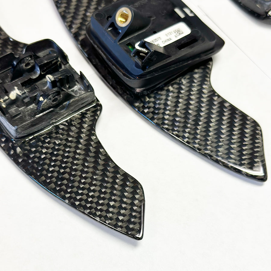 2016-24 Camaro / 2014-19 C7 Corvette Carbon Fiber Extended Paddle Shifter Replacements