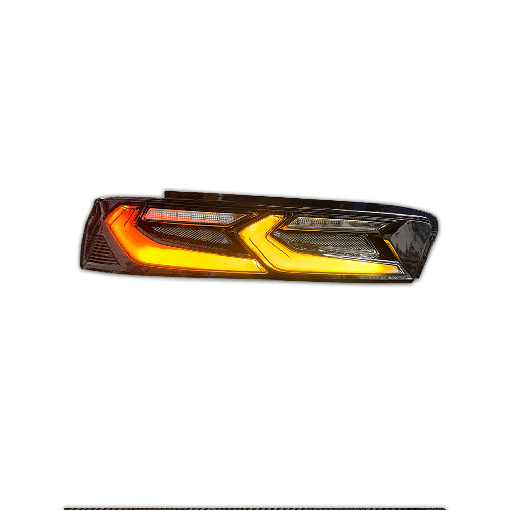 2016 - 18 Camaro Smoked RGB Flow C8 Style Rear Tail Lights