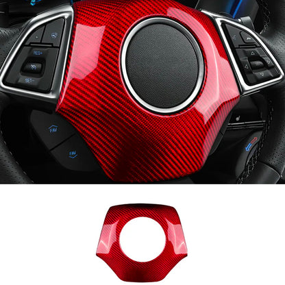 2016-24 Camaro Carbon Fiber Center Steering Wheel Surround Cover | Next-Gen Carbon