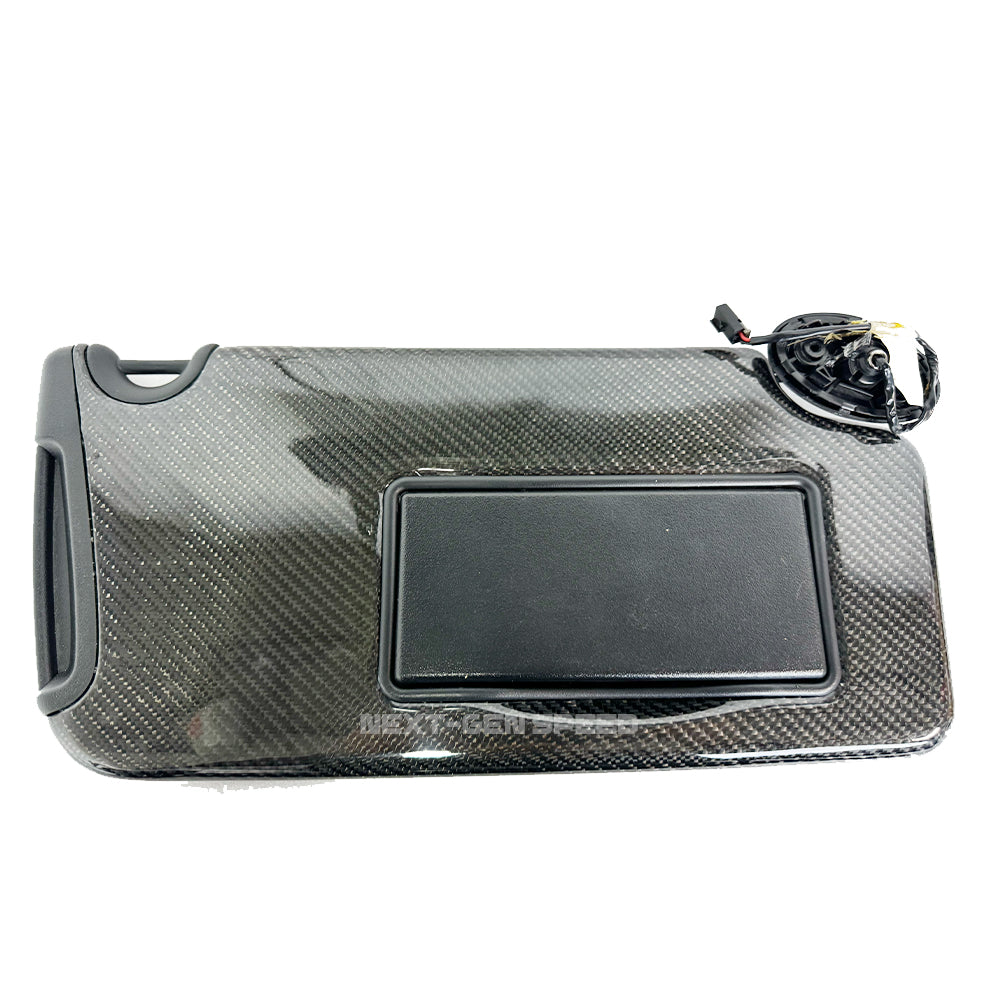 2015 - 24 Charger Carbon Fiber Sun Visors Replacements (Pair) - Illuminated