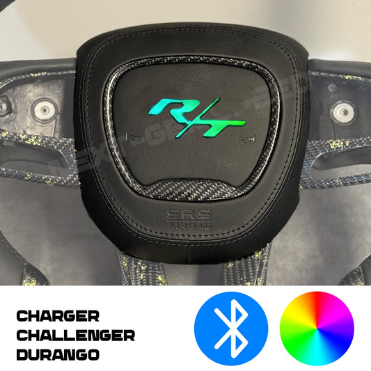 Dodge RT RGB LED Customizable Steering Wheel Airbag Cover | 2015 - 24 Charger / Challenger / Durango