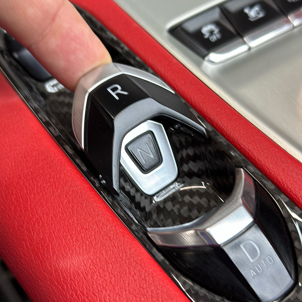 C8 Corvette Real Carbon Fiber Transmission Control Outer Trim Cover | Black/Red/Blue Carbon