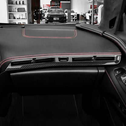 C8 Corvette Carbon Fiber Interior Dash Trim Kit 3PC - (Black / Red / Blue / Forged) | Stingray / Z06 / E-Ray