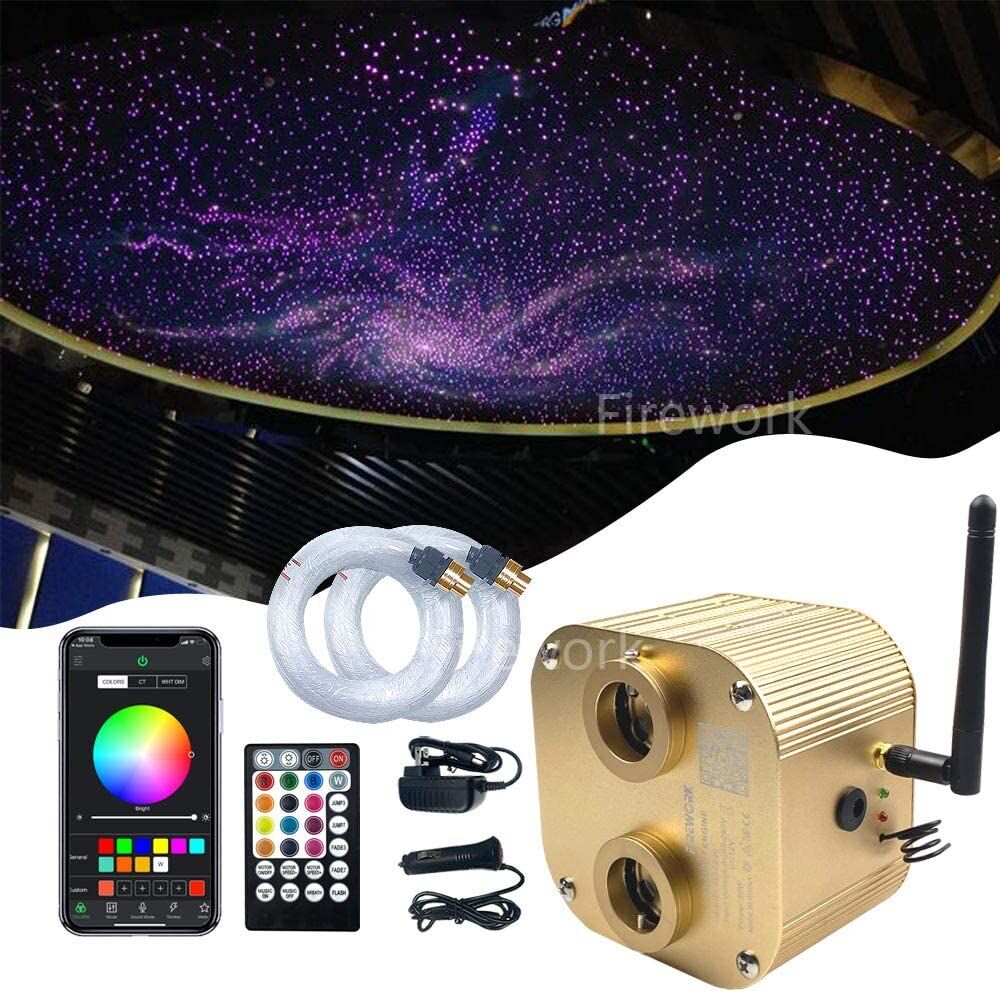 Star Light Headliner LED Ceiling Kit - Twinkle | Dual Port | Assorted | Bluetooth/Remote image 0