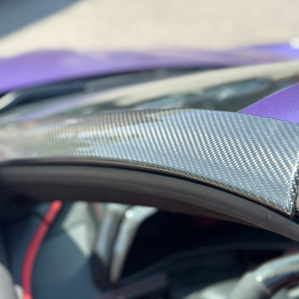 C8 Corvette Carbon Fiber Exterior Windshield Pillar Covers