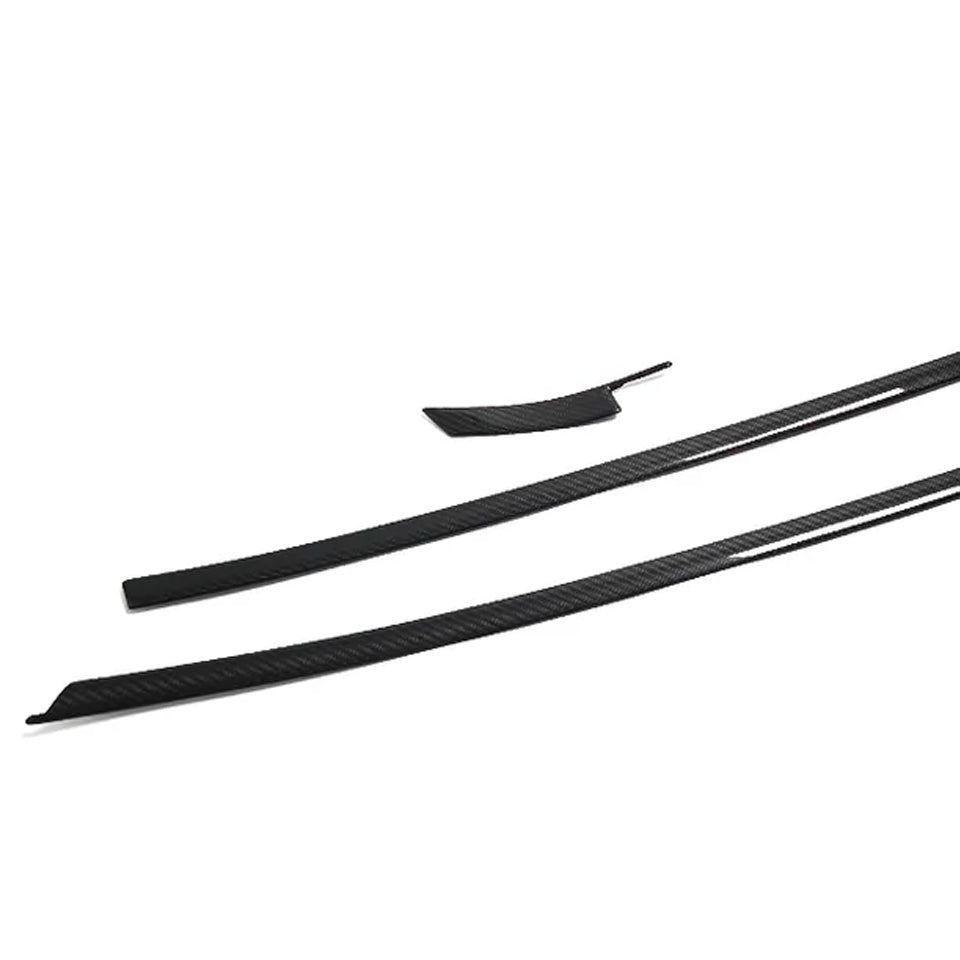 C8 Corvette Carbon Fiber Exterior Lower Window Trim Covers (Coupe/Convertible) | Next-Gen Carbon