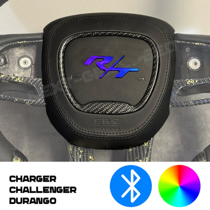 Dodge RT RGB LED Customizable Steering Wheel Airbag Cover | 2015 - 24 Charger / Challenger / Durango