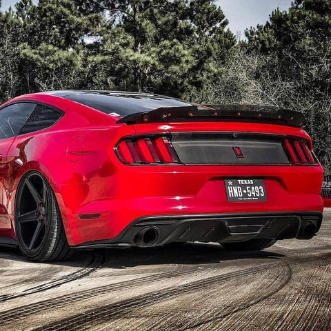 2015 - 23 Mustang Track Pack Carbon Fiber Wicker Bill