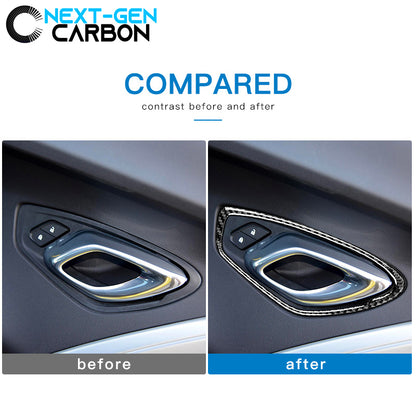 2016 - 24 6th Gen Camaro Carbon Fiber Interior Door Handle Cover Kit | Next-Gen Carbon image 4