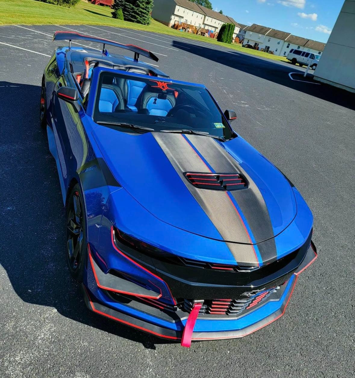 2016 - 24 Camaro Two-Tone Convertible Leather Seat Covers | KustomCover