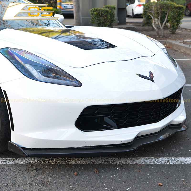 2014 - 19 Corvette C7 Z06 Stage 2 Splitter Carbon Fiber End Caps