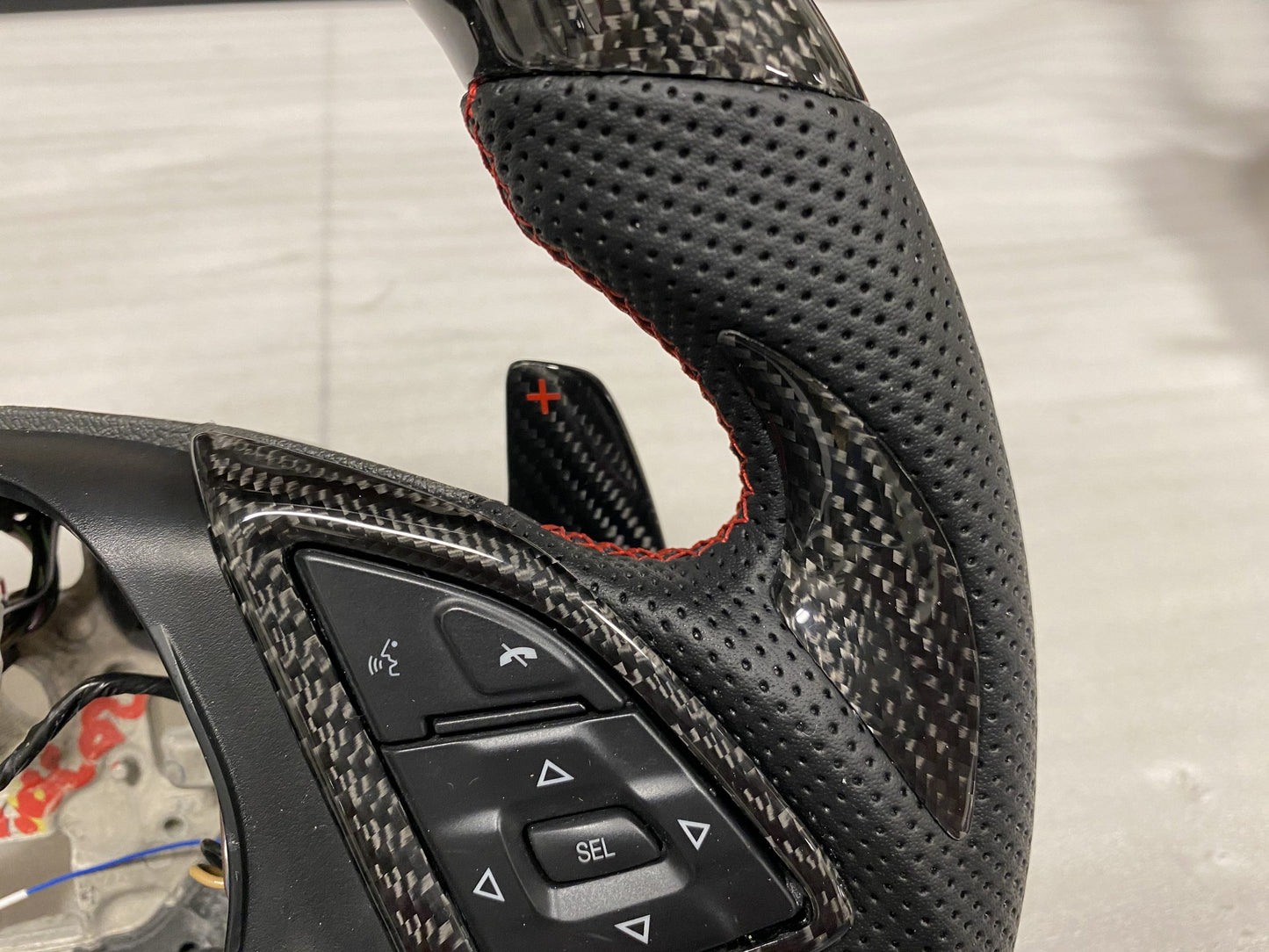 2016 - 24 Camaro LED Carbon Fiber Steering Wheel (Complete/Heated) | Next-Gen Carbon