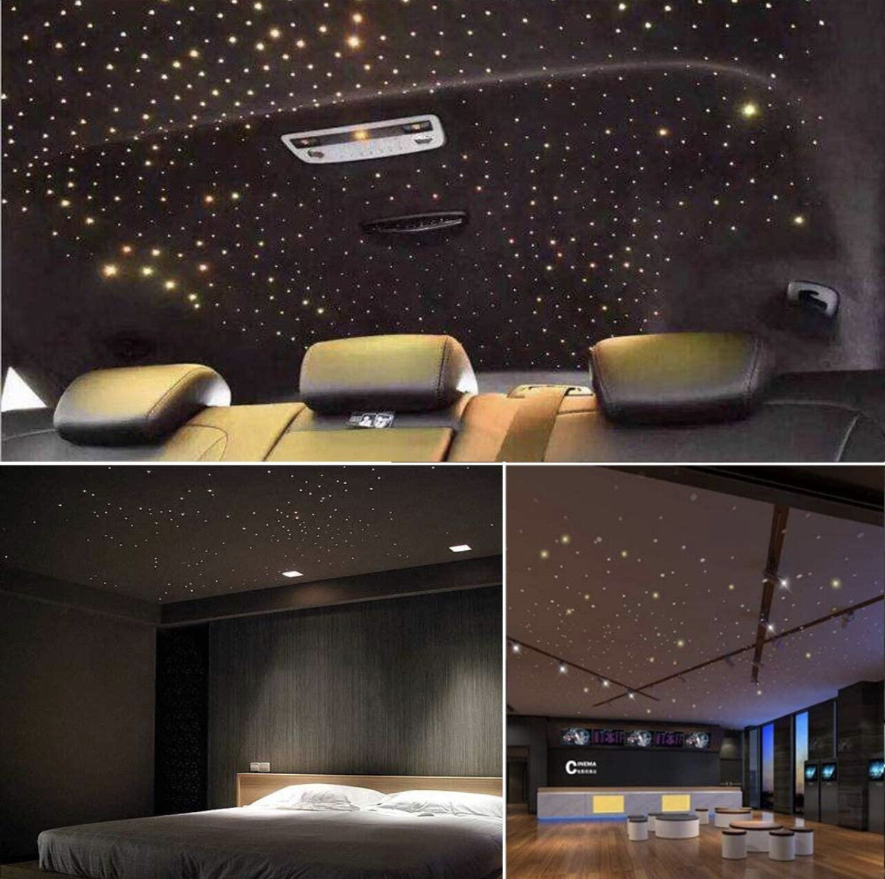 Car Star Light Headliner LED Ceiling Kit - Twinkle | Assorted | Bluetooth/Remote