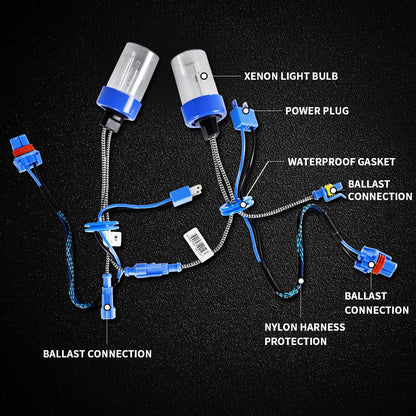 D2H/D2S HID Xenon Car Headlight Bulbs Kit
