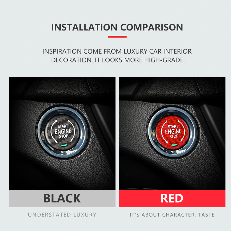 C8 Corvette Carbon Fiber Push to Start Button Cover | Next-Gen Carbon