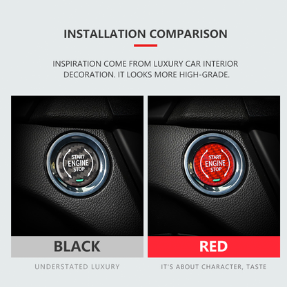 C8 Corvette Carbon Fiber Push to Start Button Cover | Next-Gen Carbon