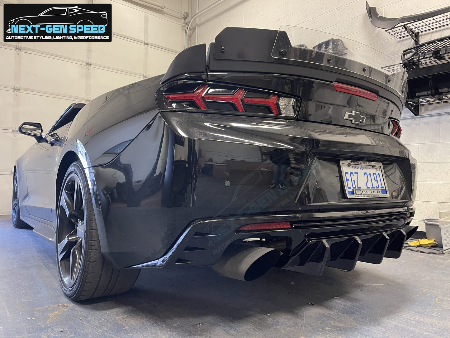 2016 - 24 Camaro Gloss/Matte/Carbon 3PC Diffuser | Single Tip/Quad Tip image 21