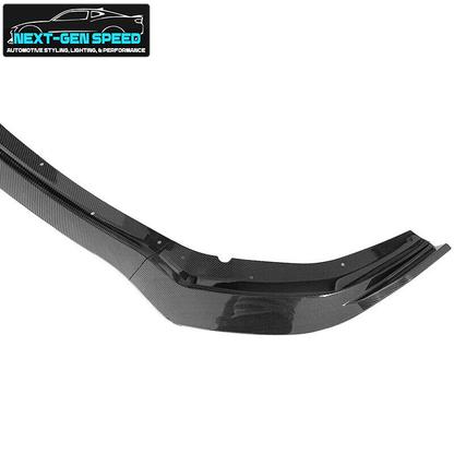 2020 - 23 Charger Widebody Carbon Fiber Front Bumper Lip 3PC