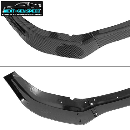 2020 - 23 Charger Widebody Carbon Fiber Front Bumper Lip 3PC