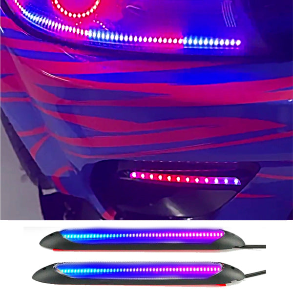 Dodge Charger Widebody RGB Flow Series Color Changing Front LED DRL Fog Lights