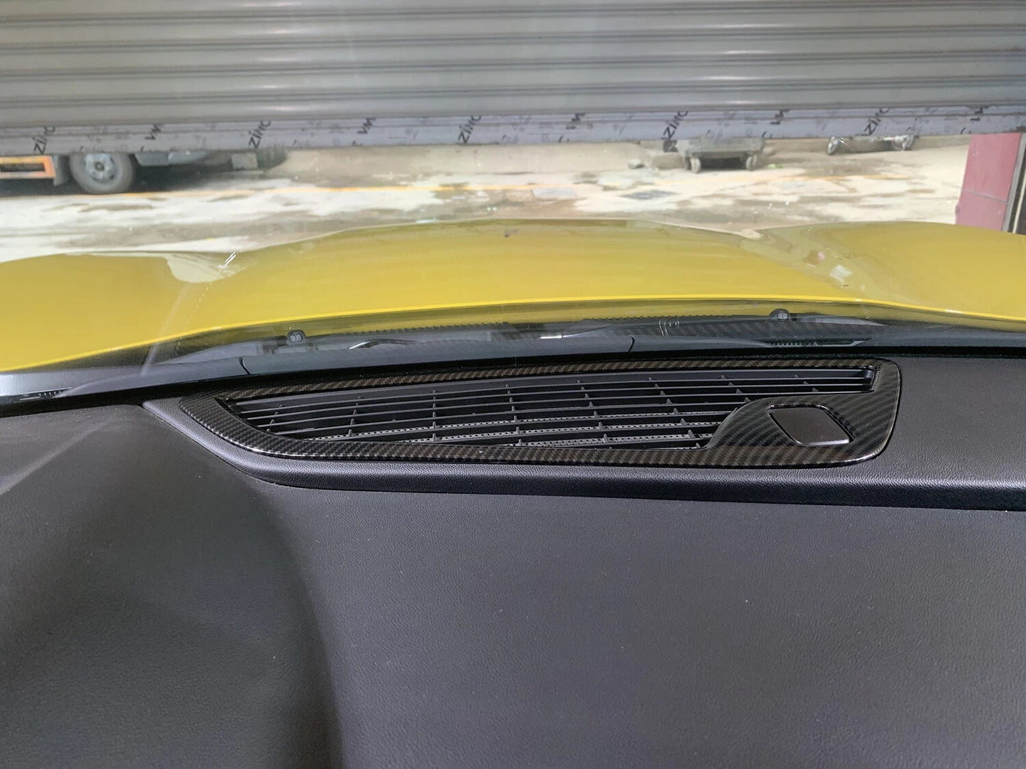 2016 - 24 Camaro Hydro-Dipped Carbon Fiber Upper Dashboard Air Vent Trim Cover