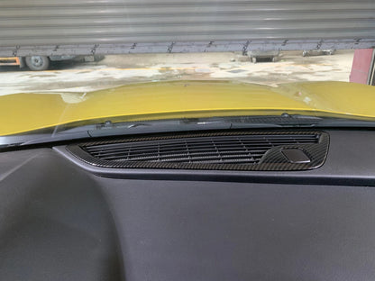 2016 - 24 Camaro Hydro-Dipped Carbon Fiber Upper Dashboard Air Vent Trim Cover