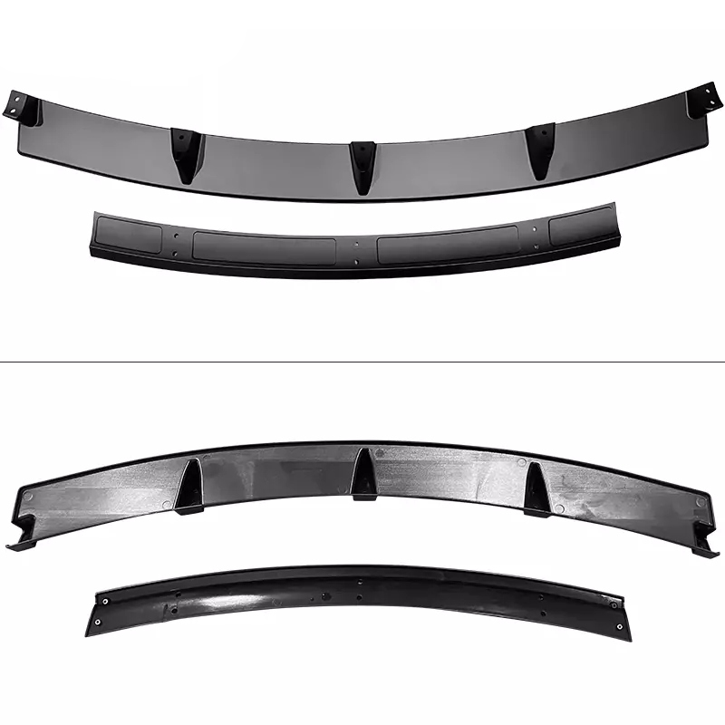 2017 - 23 Model 3 Gloss Black Front Bumper Lip Splitter 4PC