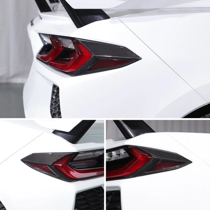 C8 Corvette Carbon Fiber Tail Light Side Bezel Cover