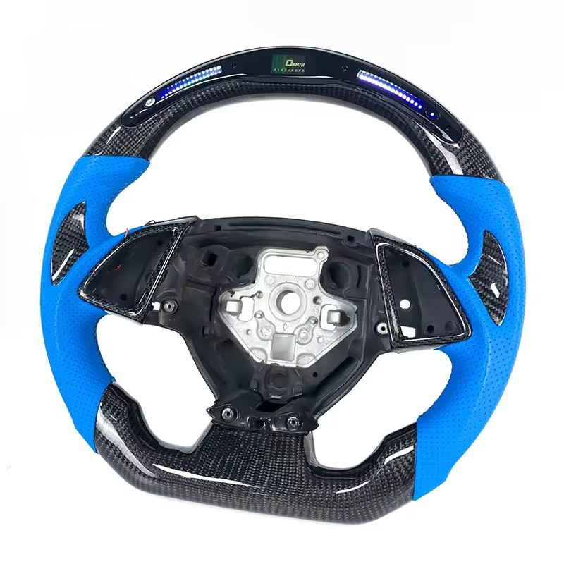 2014 - 19 C7 Corvette LED Carbon Fiber Steering Wheel (Heated Optional) | Next-Gen Carbon