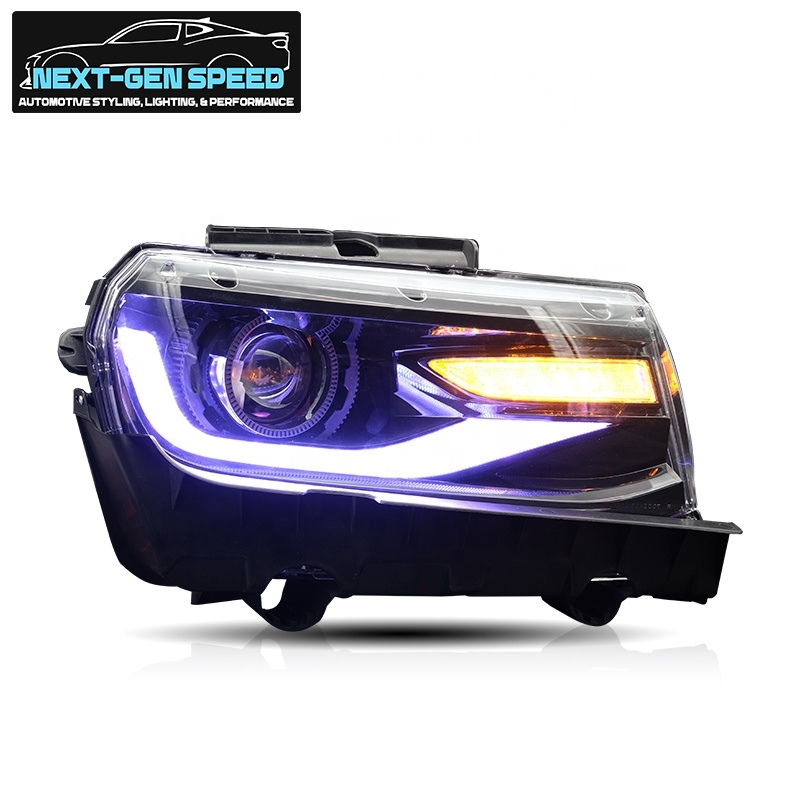 2014 - 15 Camaro Prebuilt Color Changing RGB 6th Gen Style Headlights