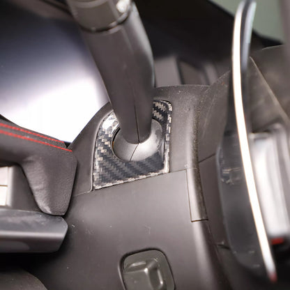 C8 Corvette Carbon Fiber Steering Wheel Lever Trim Covers | Next-Gen Carbon
