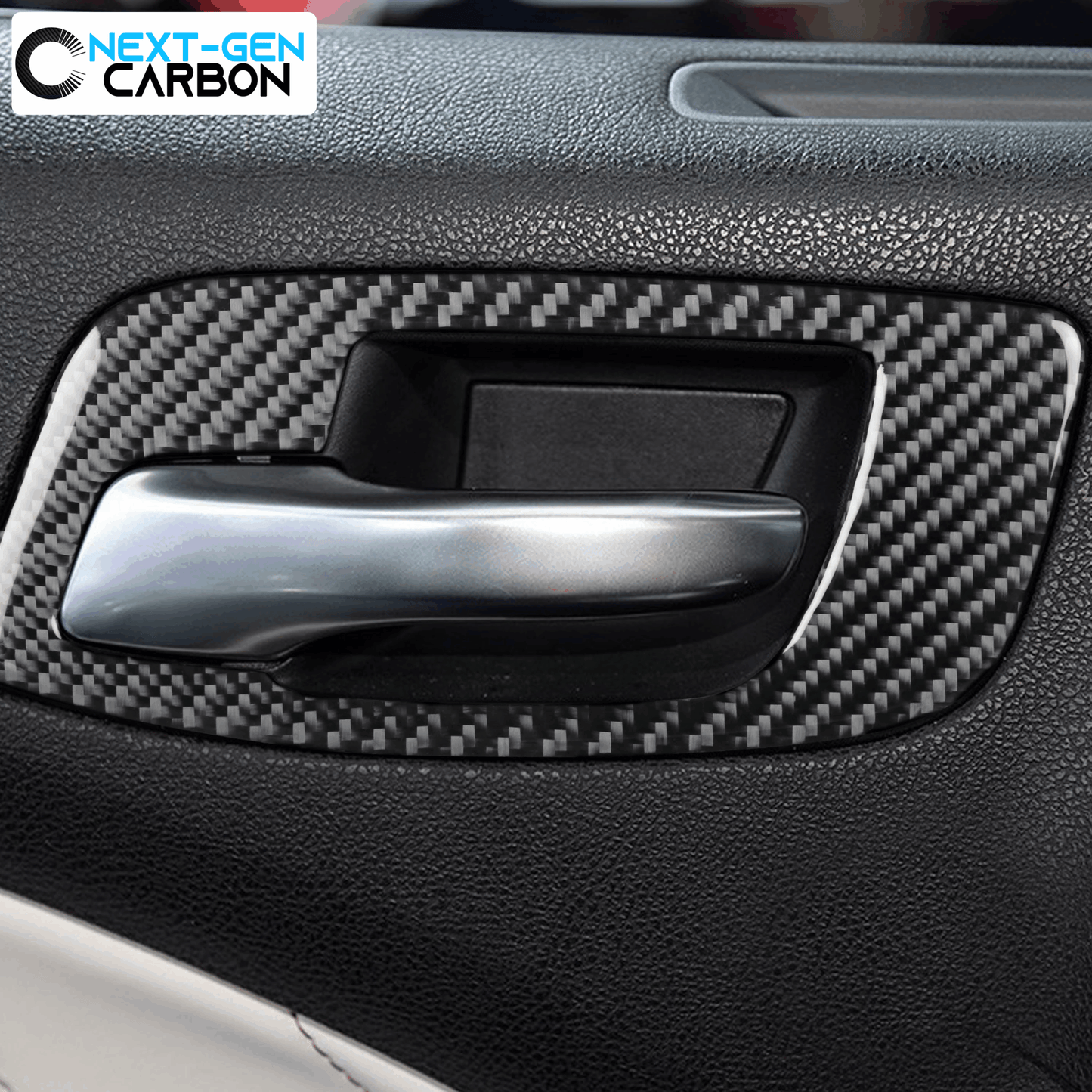 2011 - 24 Dodge Charger Carbon Fiber Interior Door Handle Trim Covers