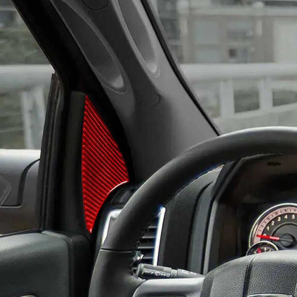2016 - 18 Dodge Ram Carbon Fiber A-Pillar Trim Kit | Next-Gen Carbon