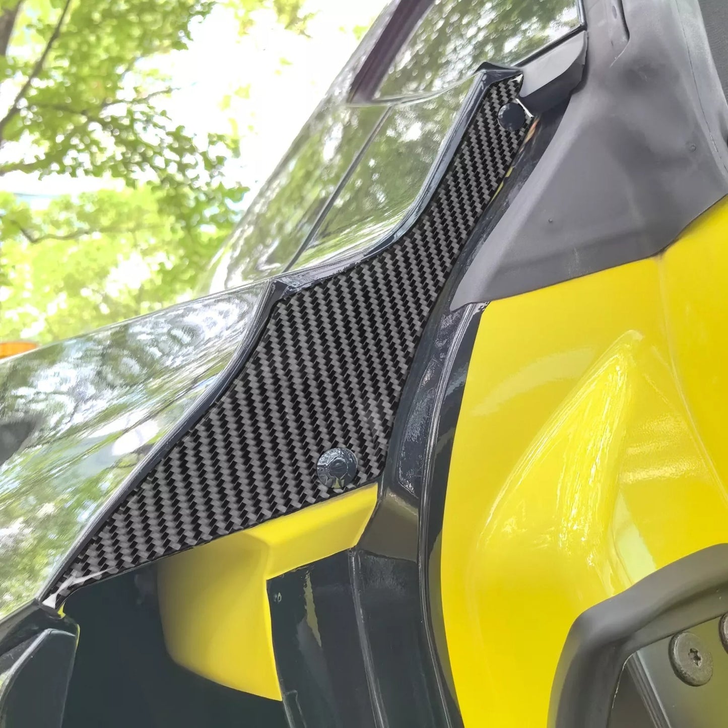 C8 Corvette Carbon Fiber Inner Door Panel Covers