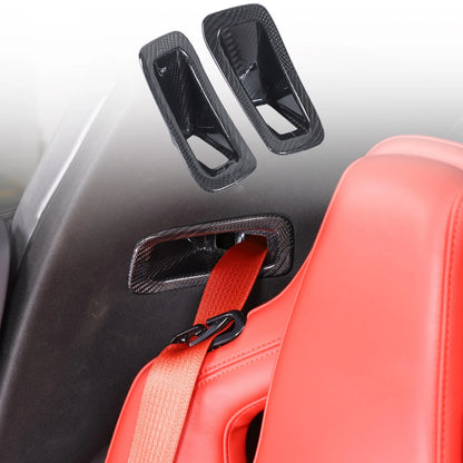 C8 Corvette Real Carbon Fiber Seat Belt Trim Cover | Stingray / Z06
