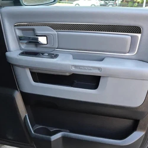 2016 - 18 Dodge Ram Carbon Fiber Interior Door Panel Trim | Next-Gen Carbon