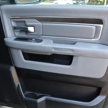 2016 - 18 Dodge Ram Carbon Fiber Interior Door Panel Trim | Next-Gen Carbon
