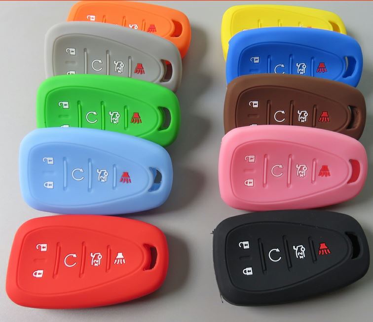 2016 - 24 Chevy Camaro, Cruze, Malibu, Traverse Silicone Key Cover (10 COLORS) image 1