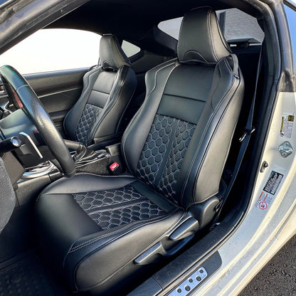 2012 - 21 Subaru BRZ Two-Tone Custom Leather Seat Covers