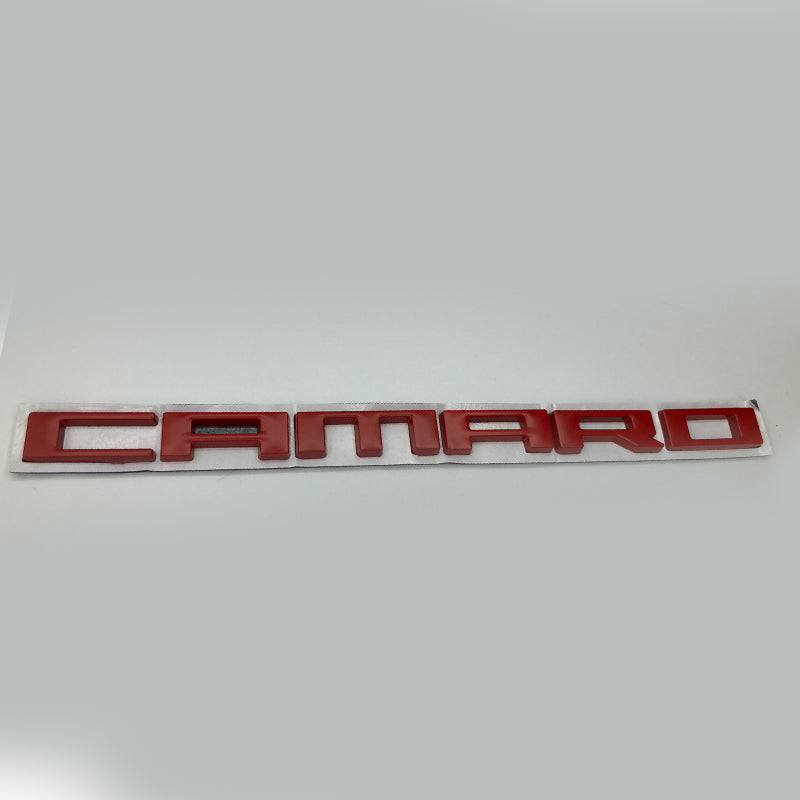 2010 - 24 Camaro Fender Badge Camaro Logo | Black / Red
