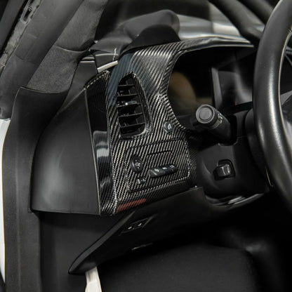 Corvette C7 Dry Carbon Fiber Driver Dashboard Trim Cover image 3