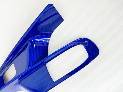 C8 Corvette Carbon Fiber Window Switch Panel Covers (Coupe/Convertible) | Black / Red / Blue Carbon